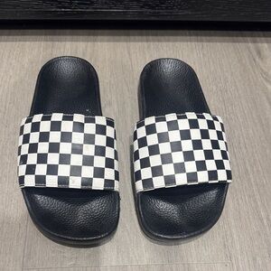 Vans Black and White Checkered Sandals